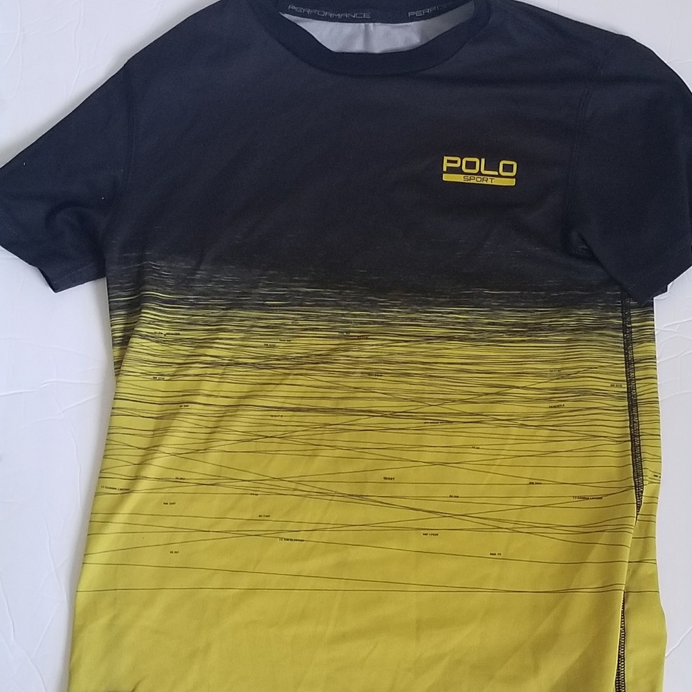 Boys Polo sport yellow and black shirt
